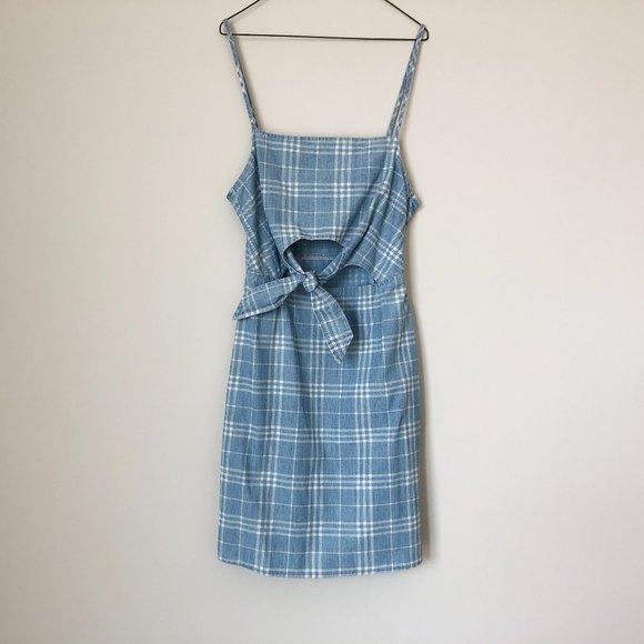 Topshop Moto light blue summer dress - Picture 3 of 4